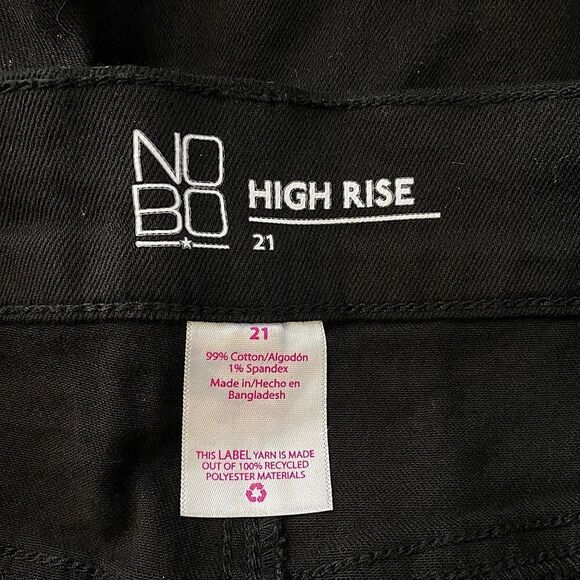 No Boundaries Juniors Size 21 Jean Shorts New High Rise 5 Pocket Basic Preppy - Picture 3 of 4